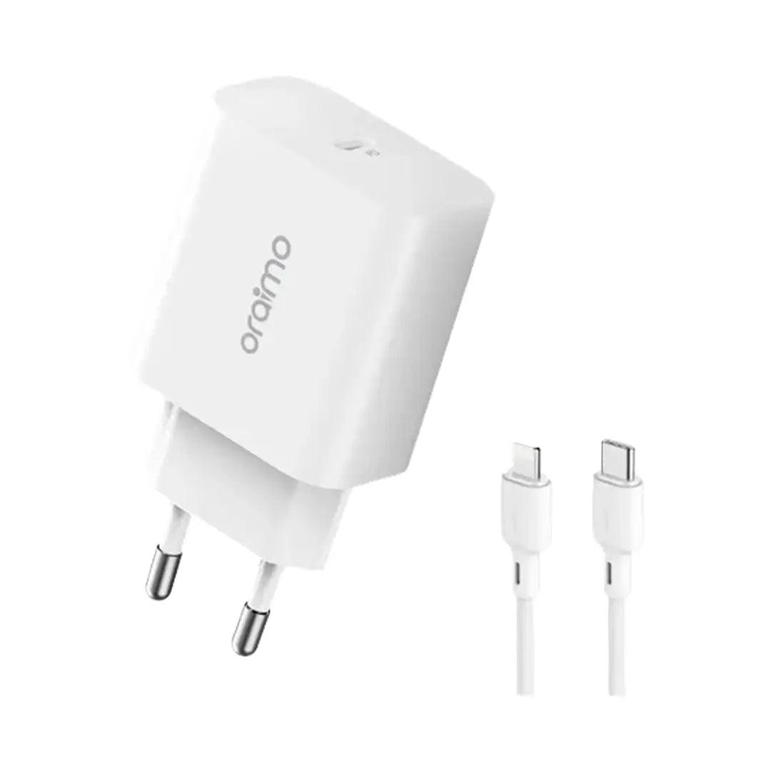 Oraimo 20W + Câble Type-C vers Lightning (iPhone)